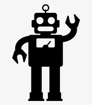 Image result for Black Robot Cartoon