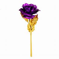 Image result for 24K Gold Rose Flower Platted