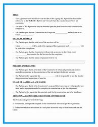 Image result for Contract Structure Template