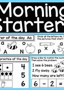 Image result for Morning Starter What's My Number