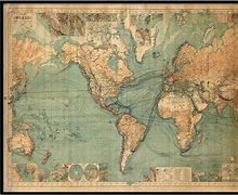 Image result for Vintage World Map