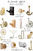 Image result for Hook Types for Walls