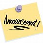 Image result for School Announcement Clip Art