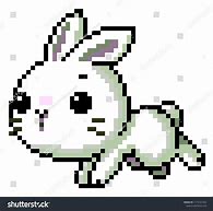 Image result for Bunny Pixel Art Grid