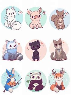 Cute mythical creatures pt 2 stickers or prints etsy nederland – Artofit