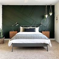 Image result for Dark Green Paint Bedroom
