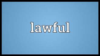 Image result for Lawful Authority Meaning