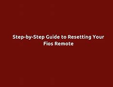 Image result for FiOS TV One Remote
