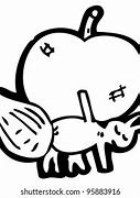 Image result for Ant Apple Cartoon