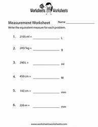 Image result for Measurement Conversion Worksheet