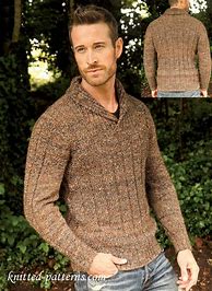 Image result for Free Knitting Patterns for Men's Sweaters