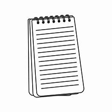Image result for Black and White School Notebook