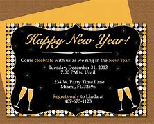 Image result for New Year Invitation Card