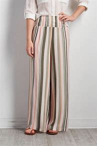 Image result for Striped Palazzo Pants