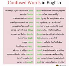 Image result for Words Often Confused