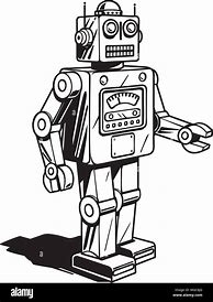 Image result for Retro Robot Drawing