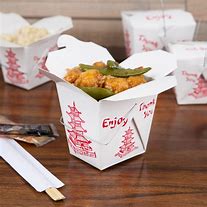 Image result for Chinese Take Out Box with Food