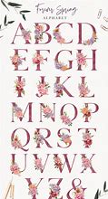 Image result for Floral Print Letters