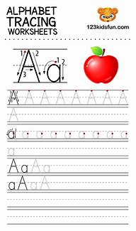 Image result for Alphabet Tracing Practice Worksheets