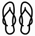 Image result for Flip Flop Clip Art Black