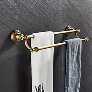 Image result for Brass Bathroom Towel Bar