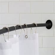 Image result for Black Curved Shower Curtain Rod