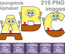 Image result for Spongebob Alphabet Letters