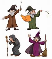 Image result for Cartoon Wizard and Witch