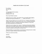 Image result for City Council Letter