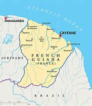 Image result for French Guiana Map