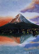 Image result for Mt. Fuji Oil Painting