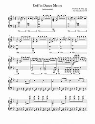Image result for Coffin Dance Meme Piano Sheet Music