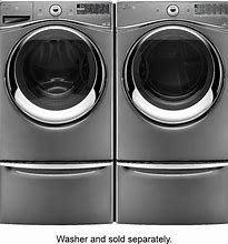 Image result for Gray Front Load Washer and Dryer with Pedestal