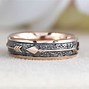Image result for White and Rose Gold Rings for Men