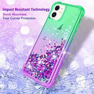 Image result for Liquid Green Phone Case Glitter