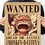 Image result for One Piece Luffy Wanted Poster