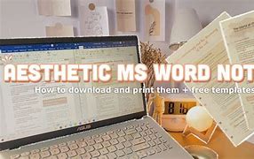 Image result for Aesthetic Notes Template Word