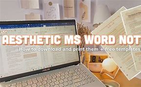 Image result for Microsoft Word Notes Template Aesthetic