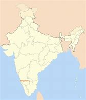 Image result for Bangalore On India Map