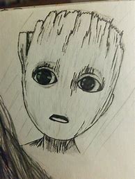 Image result for Baby Groot Face Drawing