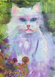 Image result for Beautiful Cat Art Painting