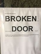 Image result for Broken Door Sign
