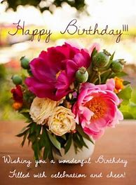 Image result for Happy Birthday Wishes Beautiful Flowers