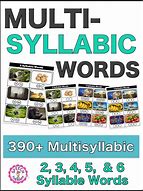 Image result for Multisyllabic Words. Definition