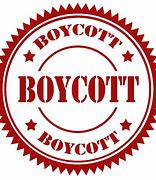 Image result for Boycott Symbol