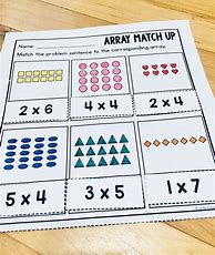 Image result for 3rd Grade Math Arrays Examples
