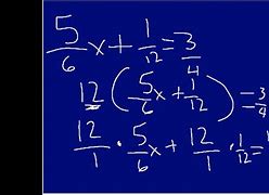 Image result for Linear Equations with Fractions Worksheet
