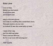 Image result for Emo Love Poems