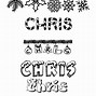 Image result for Chris Name Coloring Pages