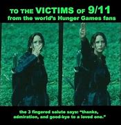 Image result for Katniss 3 Fingers Meme